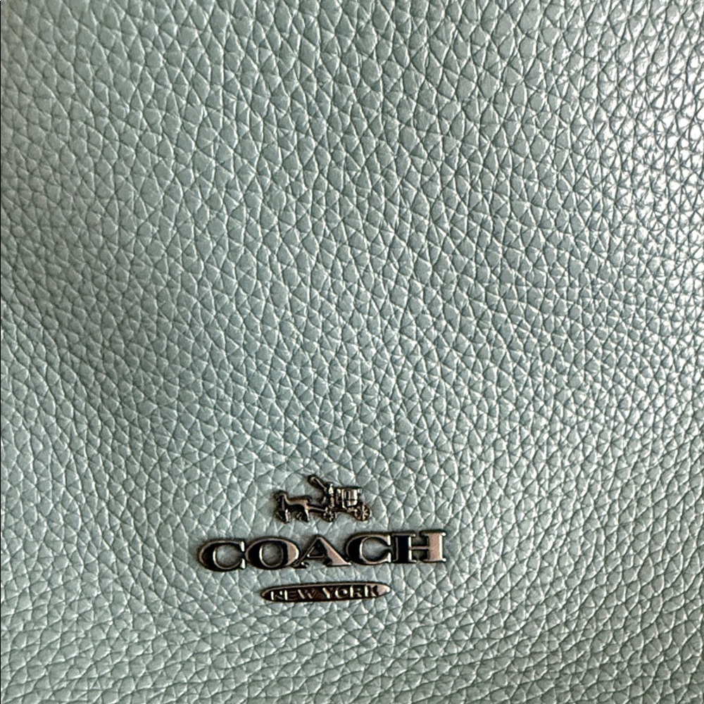 Coach Teal Leather Hobo Bag - Picture 2 of 3